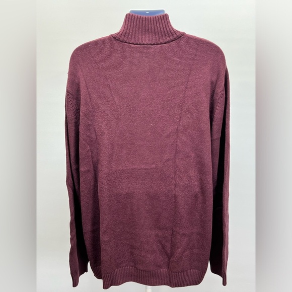 RODD & GUNN Men’s Deep cranberry 1/4 zip pullover sweater size 3XL. - Picture 5 of 14